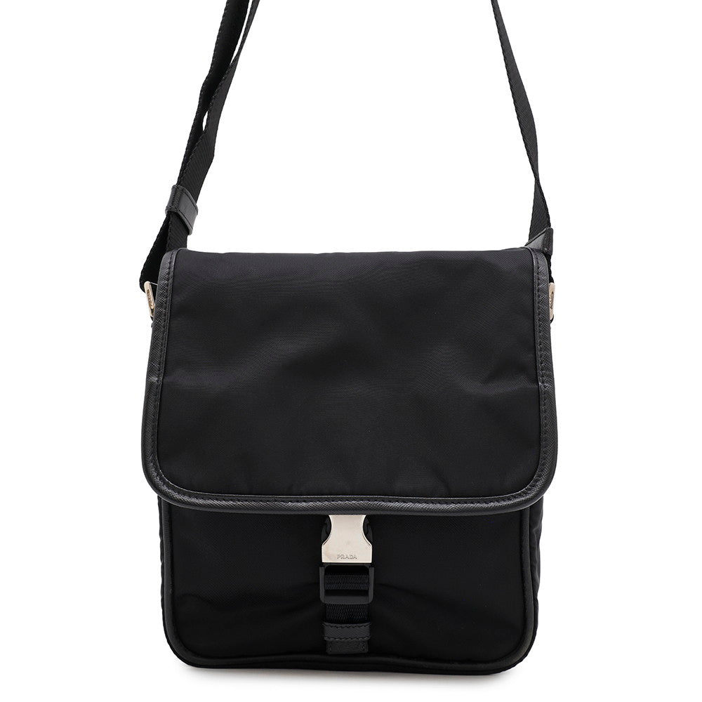 PRADA ?Shoulder Bag Black Nylon