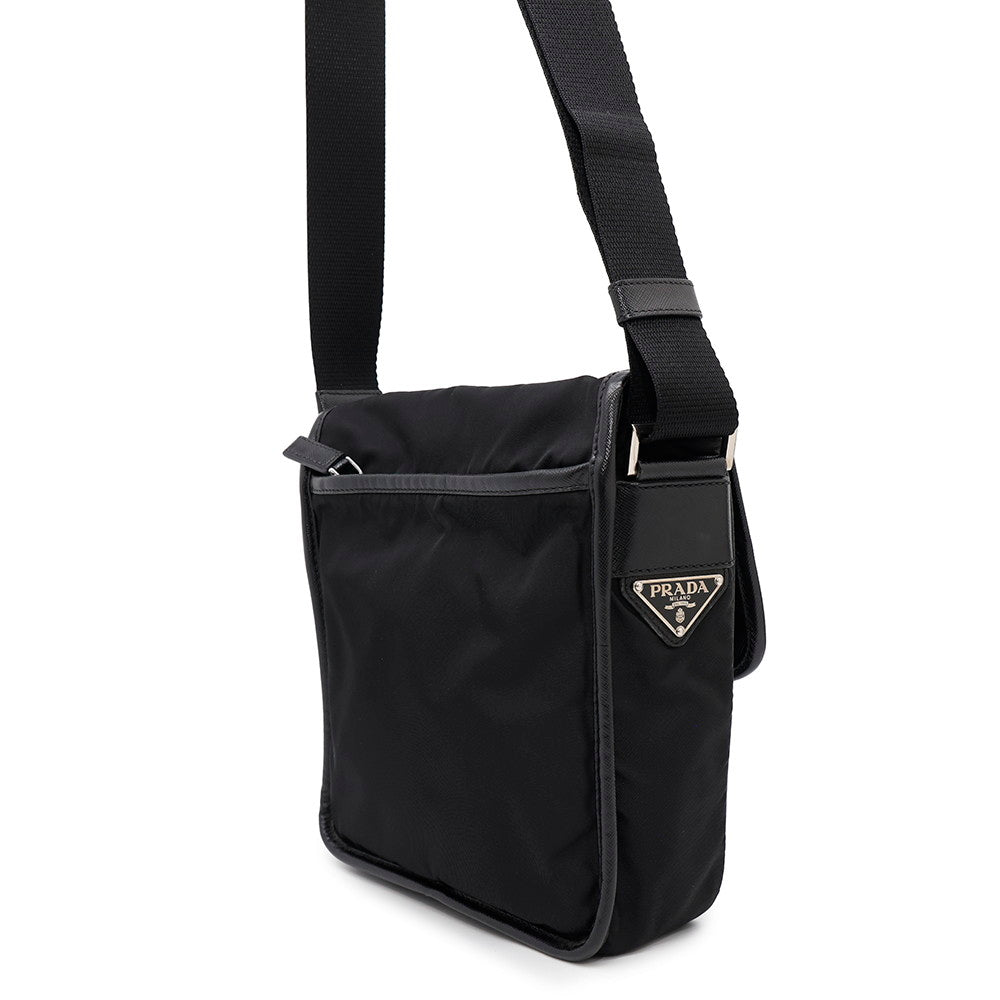PRADA ?Shoulder Bag Black Nylon
