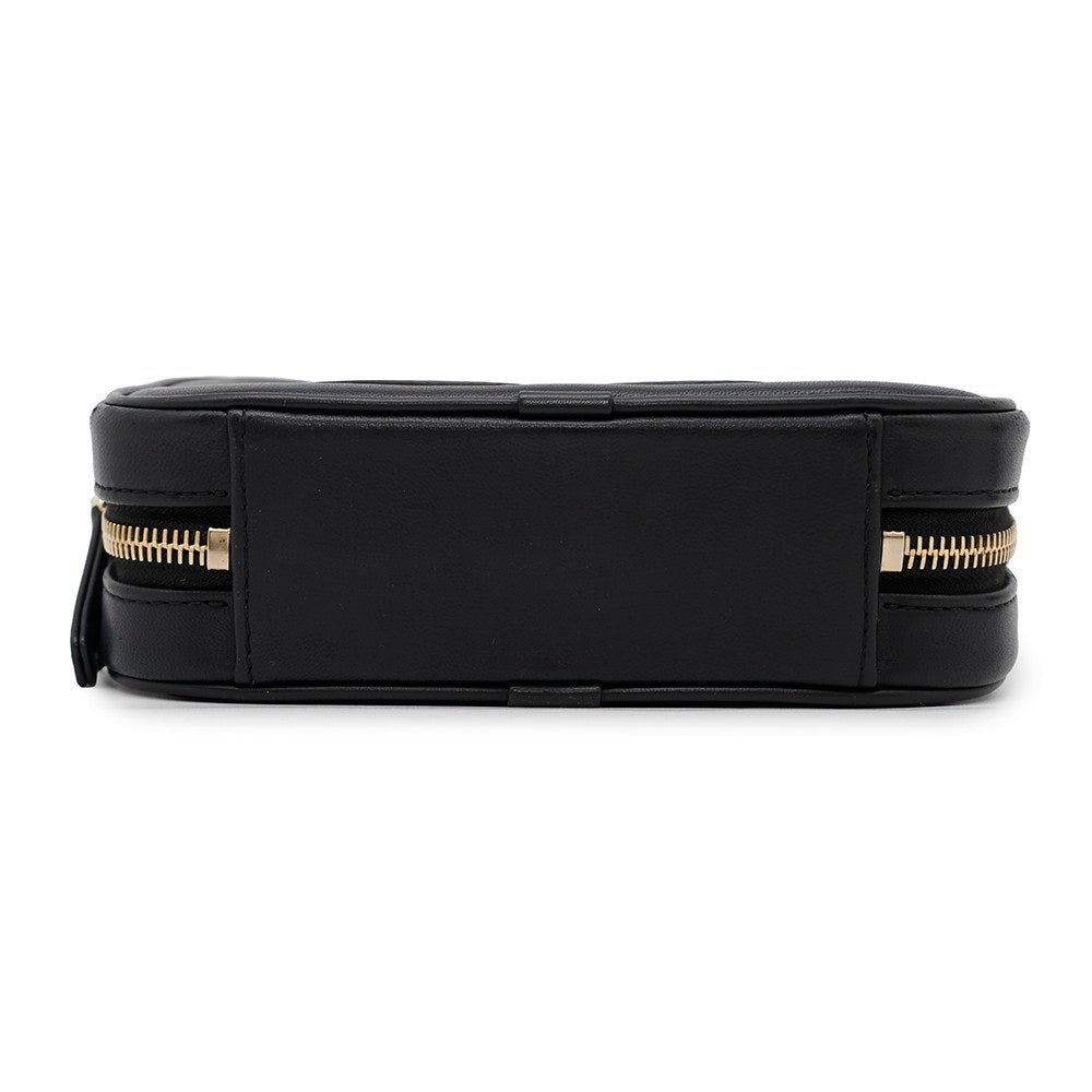 CHANEL CC Logo Crossbody Bag Black Lambskin