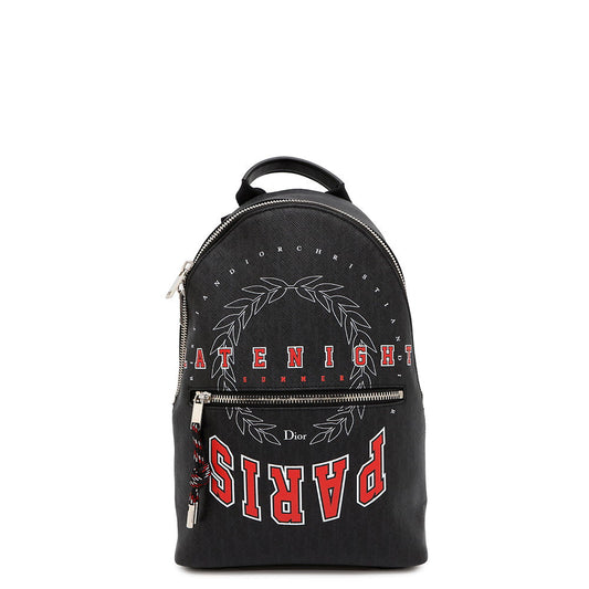 Dior ?Logo Backpack Black Leather