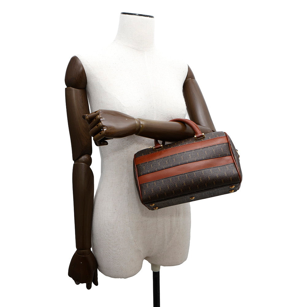 SAINT LAURENT PARIS ?Baby Duffle 2-Way Handbag Brown533481 PVC Leather