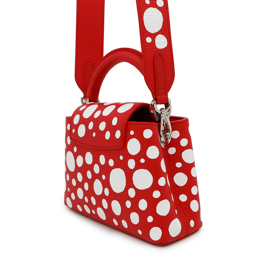 LOUIS VUITTON LV Ã YK Capucines RedM21692 Calf Leather Infinity Dot Size MINI