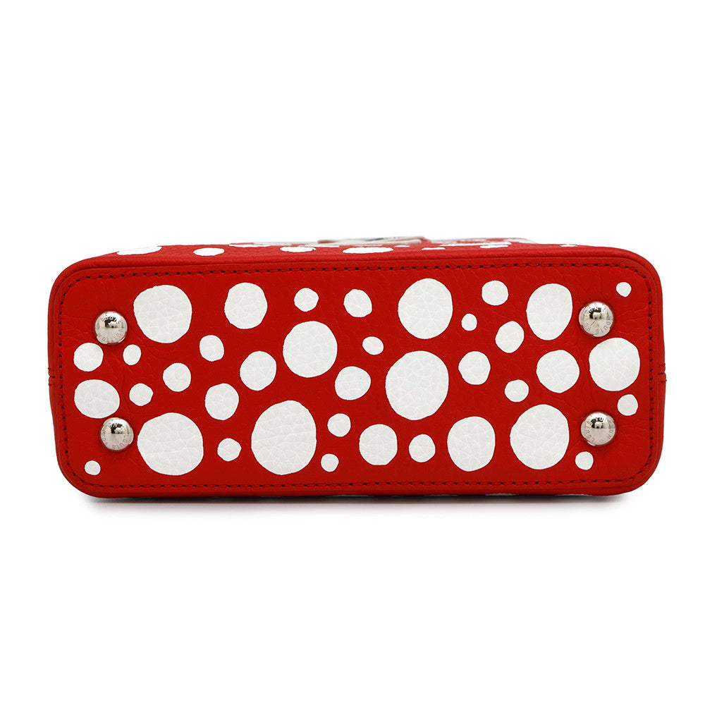 LOUIS VUITTON LV Ã YK Capucines RedM21692 Calf Leather Infinity Dot Size MINI