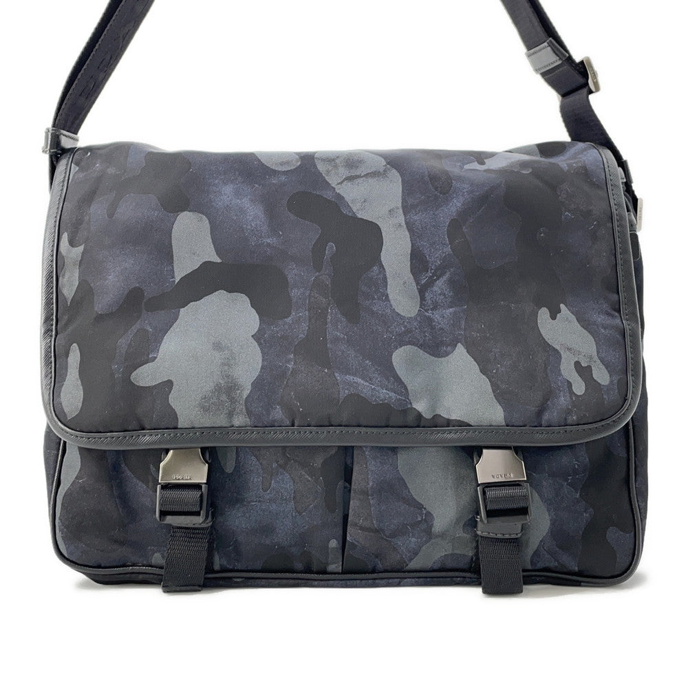 PRADA ?Messenger bag Navy/BlackVA0768 Nylon Leather