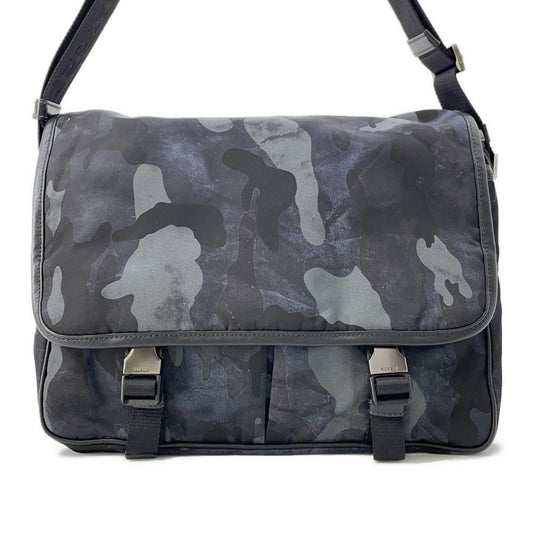 PRADA ?Messenger bag Navy/BlackVA0768 Nylon Leather
