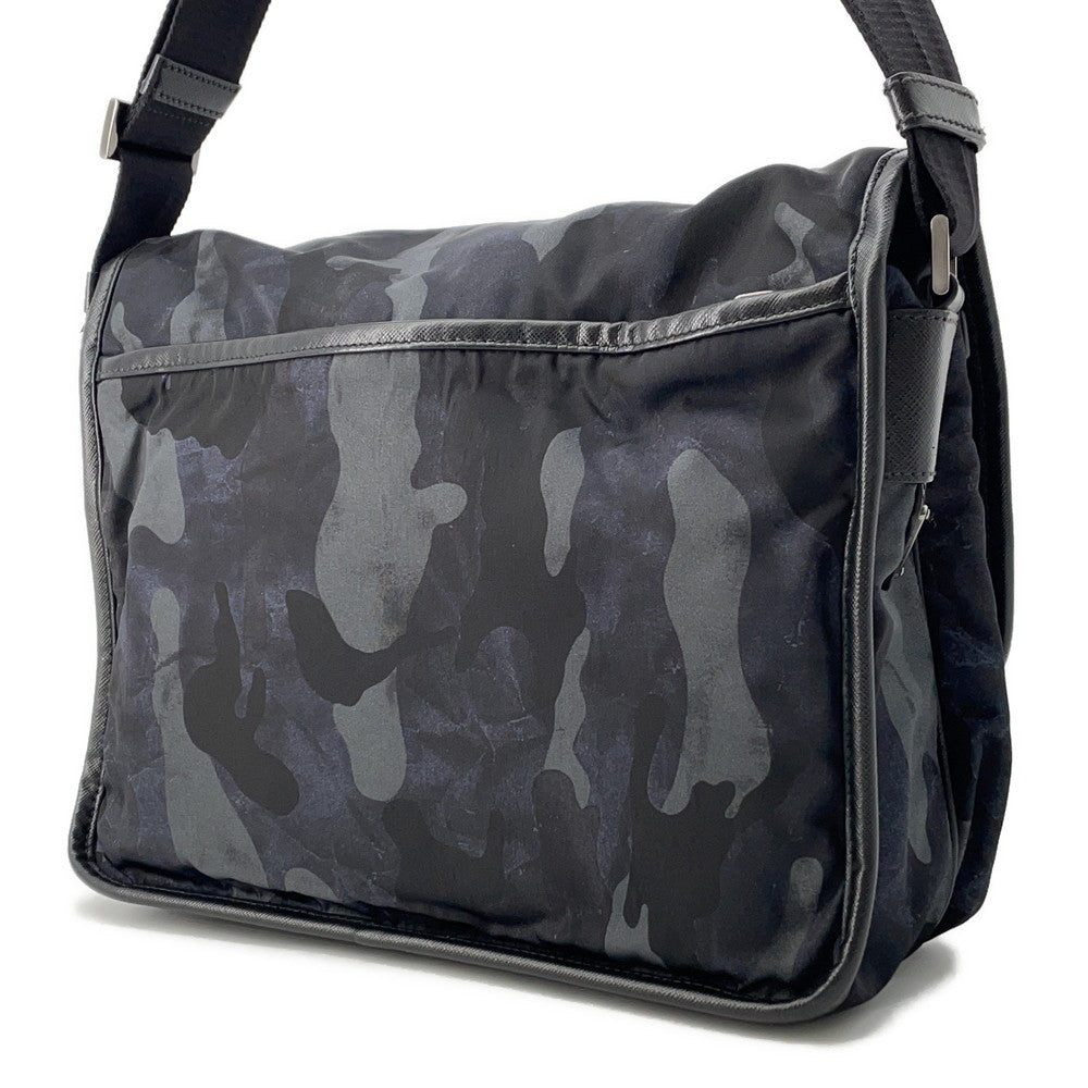 PRADA ?Messenger bag Navy/BlackVA0768 Nylon Leather