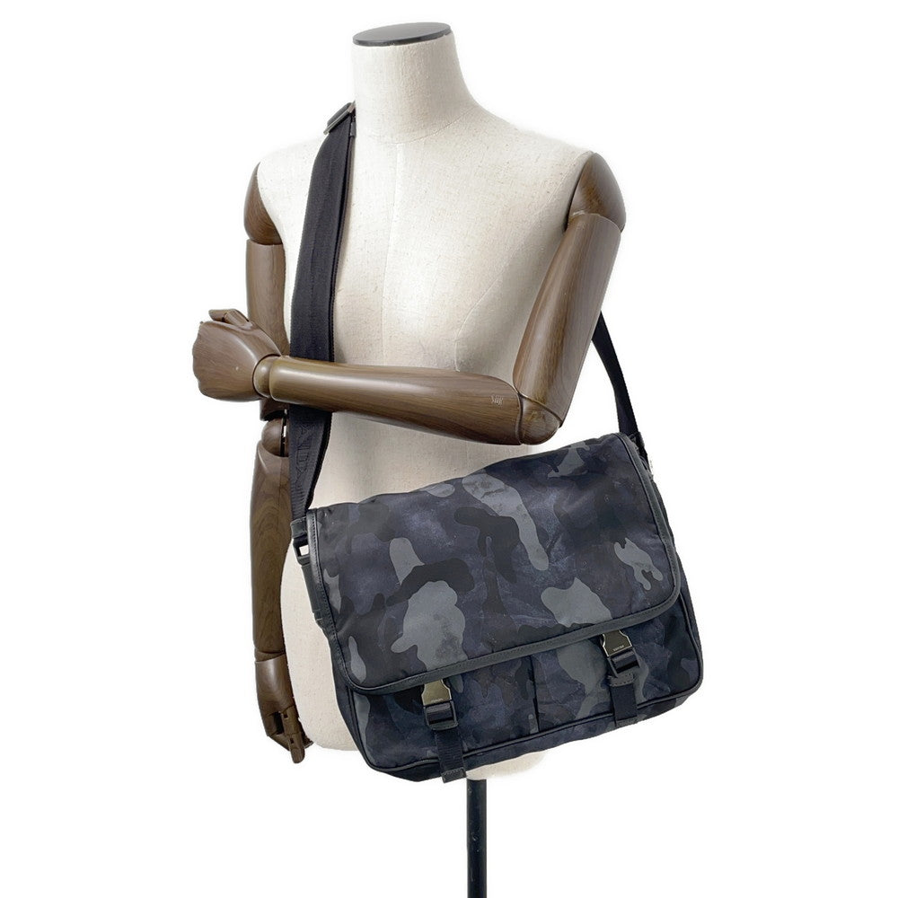 PRADA ?Messenger bag Navy/BlackVA0768 Nylon Leather