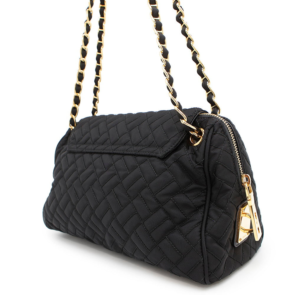 PRADA ?Quilted ChainShoulder Bag BlackBR4965 Nylon