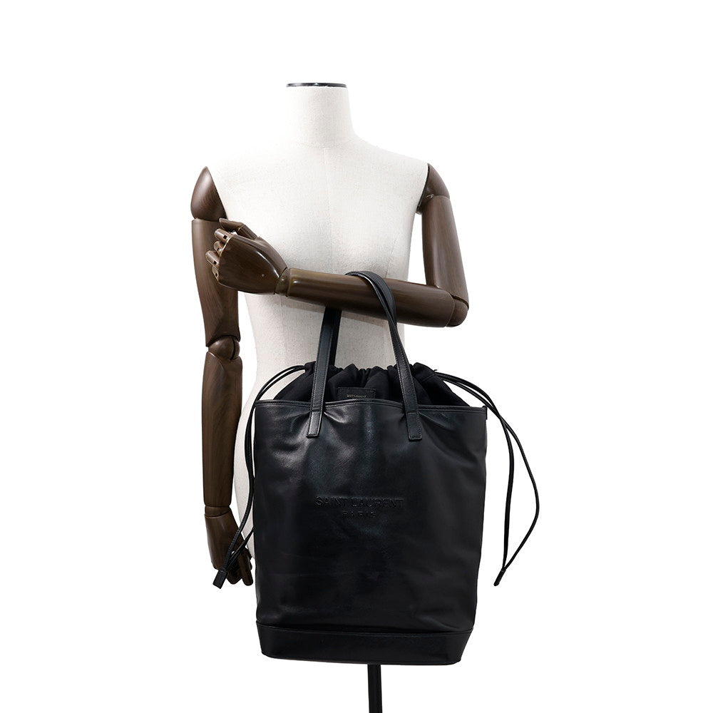 SAINT LAURENT PARIS ?Teddy Tote Bag Black572673 Leather