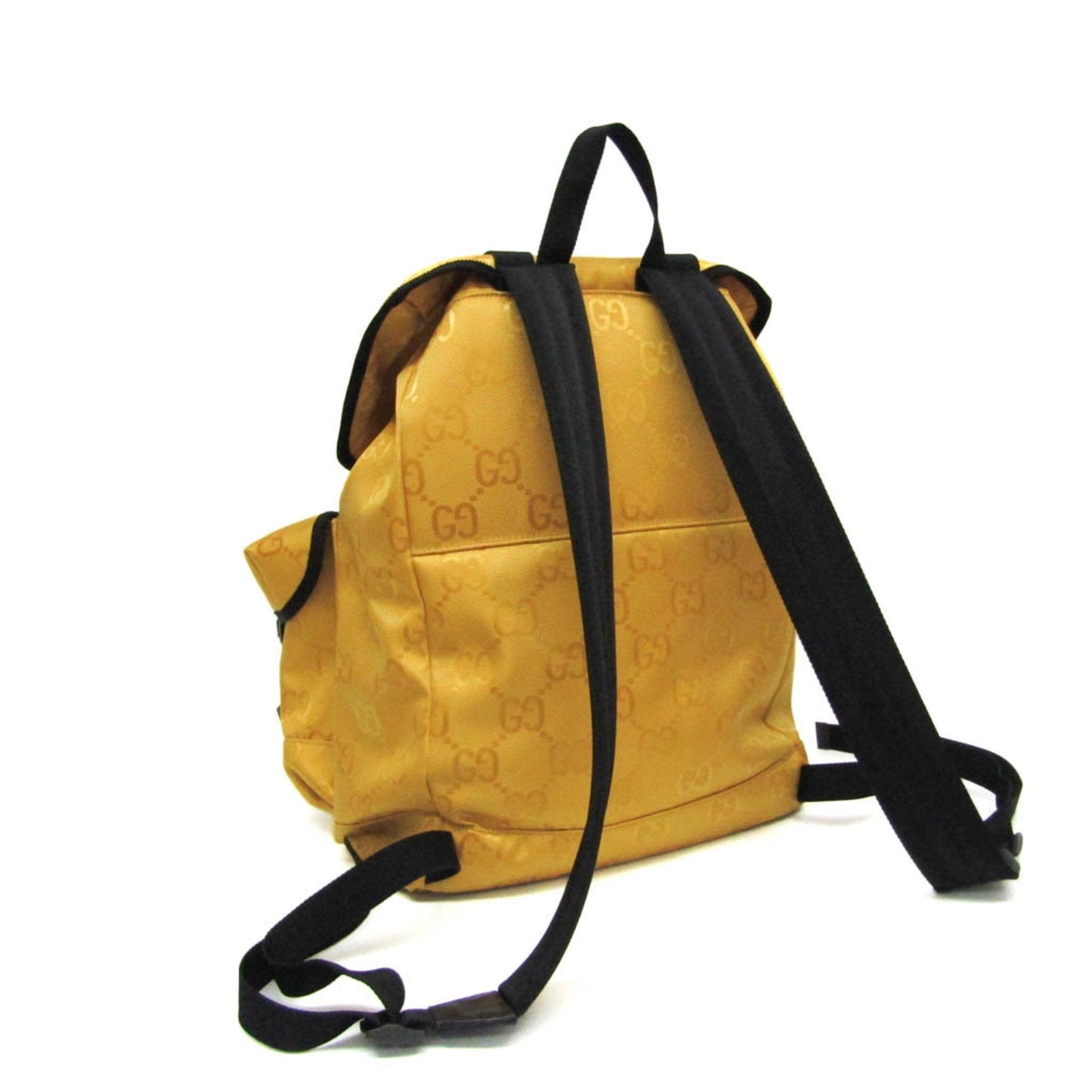 Gucci Nylon Leather Canvas Backpack