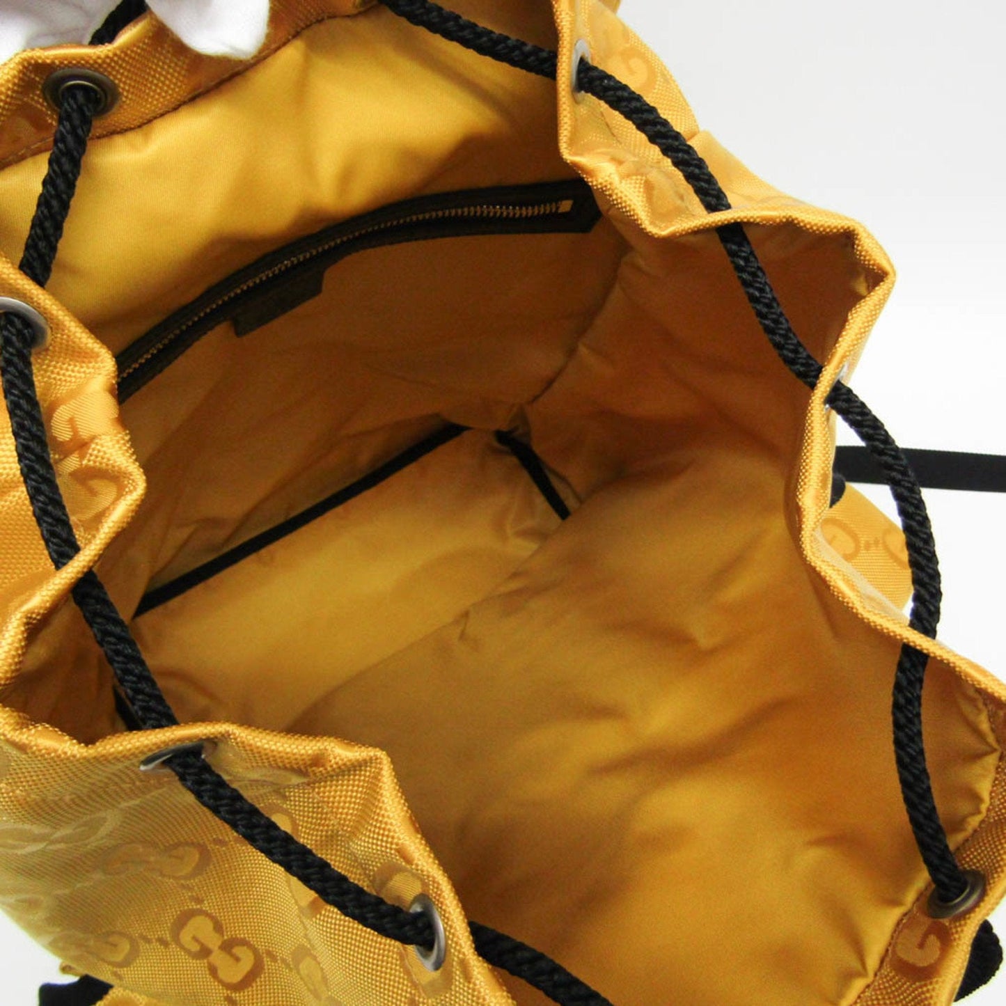Gucci Nylon Leather Canvas Backpack