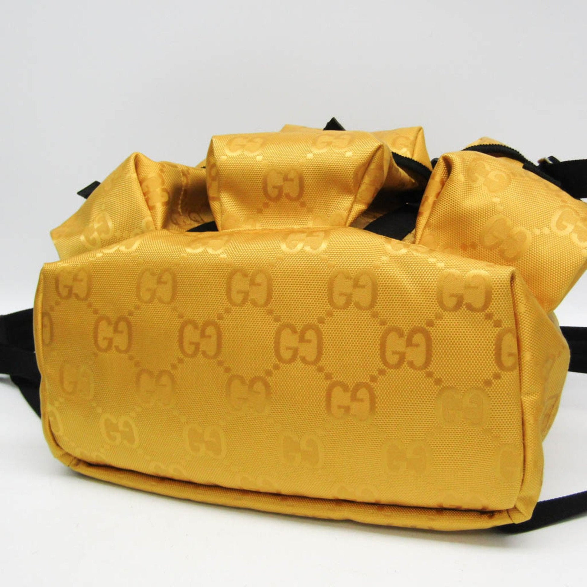 Gucci Nylon Leather Canvas Backpack