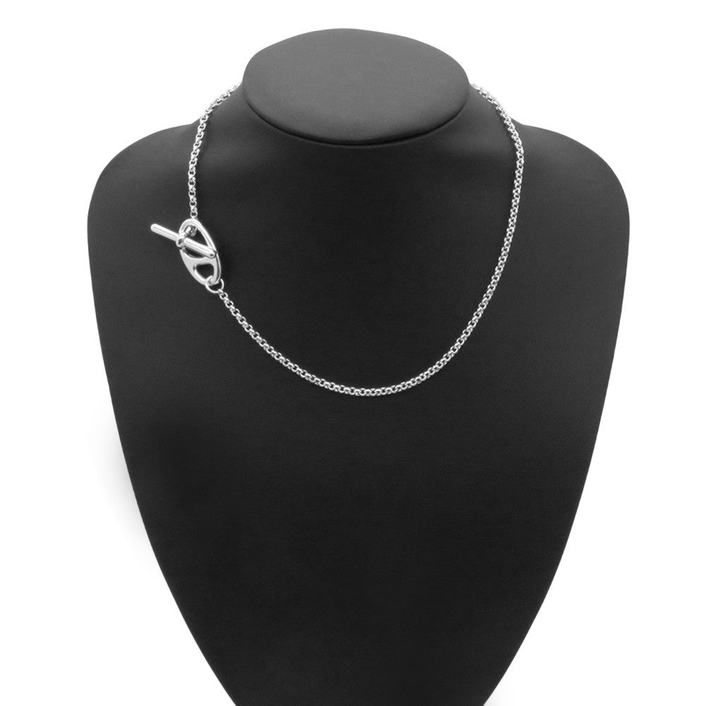 HERMES Chaine d'Ancre Punk Necklace Size 40 SV925