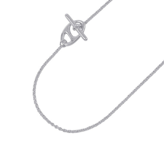 HERMES Chaine d'Ancre Punk Necklace Size 42 SV925