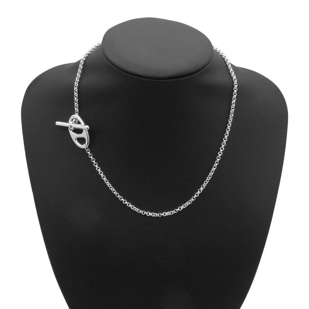HERMES Chaine d'Ancre Punk Necklace Size 42 SV925