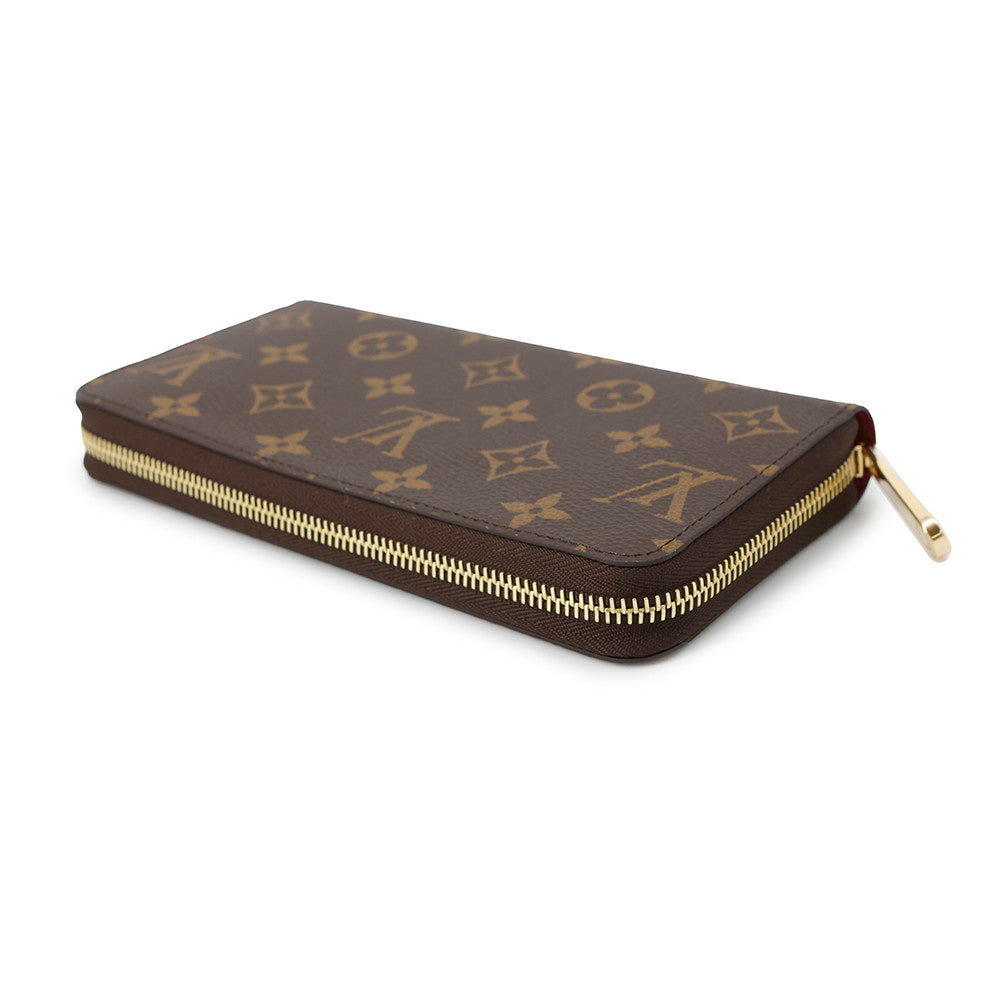 LOUIS VUITTON Zippy Wallet FuchsiaM41895 Monogram