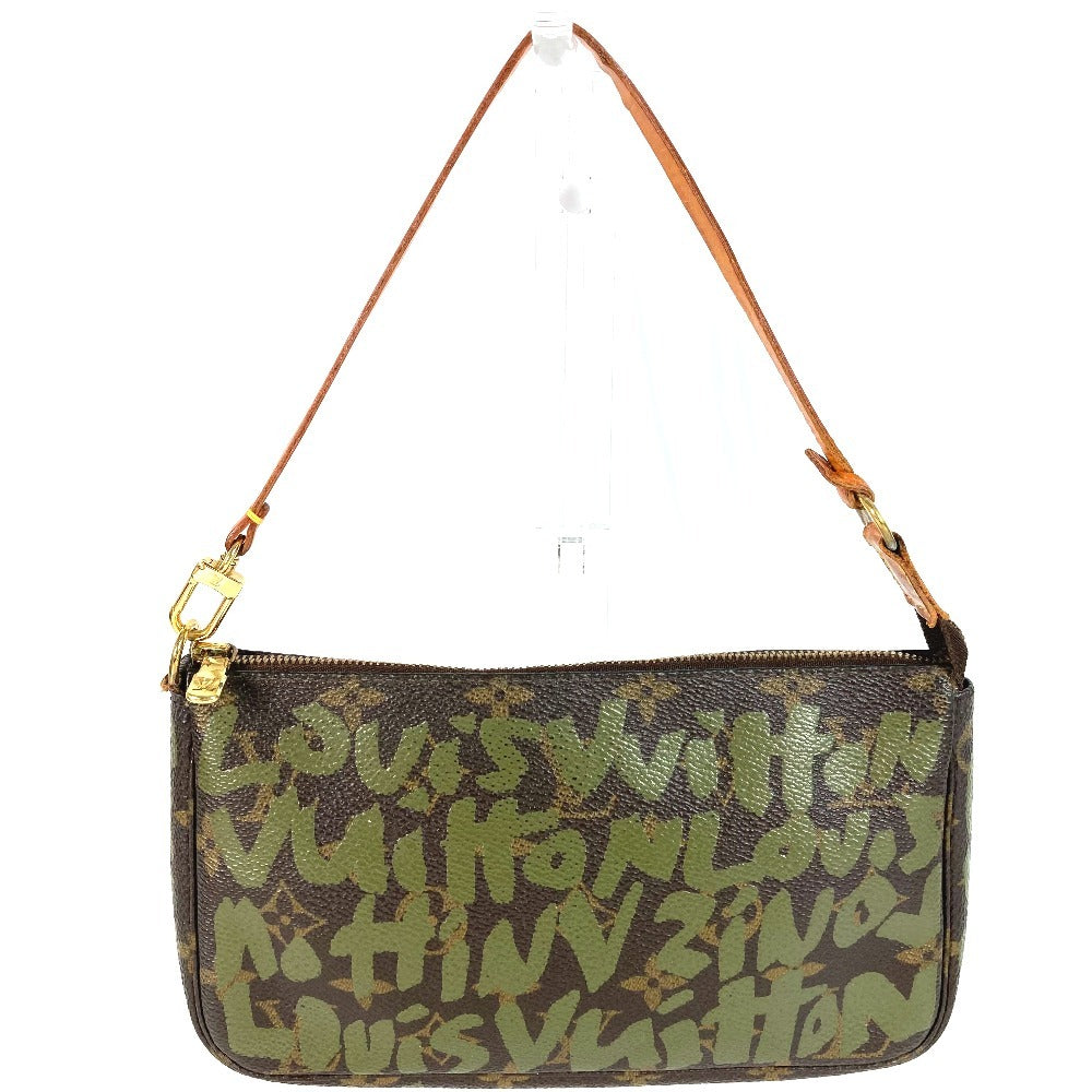 LOUIS VUITTON Shoulder Bag M92191 MonogramGraffitiCanvas khaki Monogram graffiti Pochette Accessoires Women