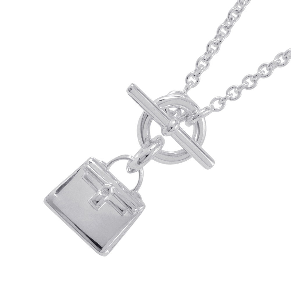 HERMES Amulette Kelly Necklace SV925