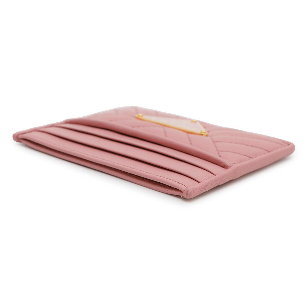 PRADA Card Case Pink1MC025 Leather