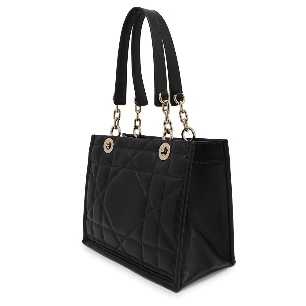 Dior ?Archicannage Essential Tote BlackM8720OZVJ Leather Size Small
