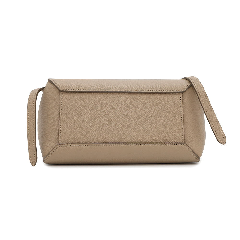 CELINE Belt bag Beigee Leather Size Nano