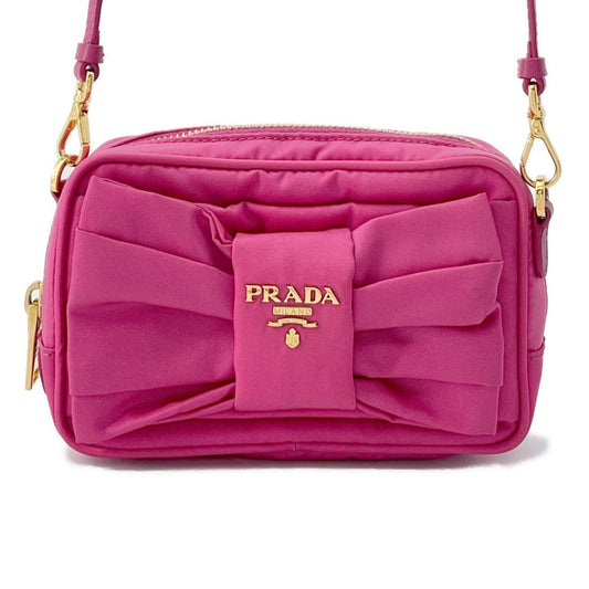 PRADA ?Ribbon Shoulder Pink1N1727 Nylon