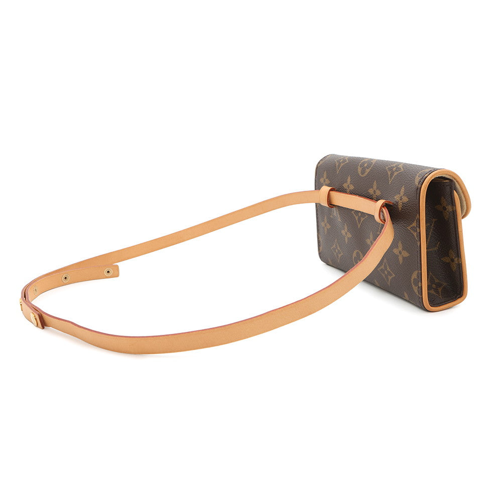 LOUIS VUITTON Pochette Florentine BrownM51855 Monogram Size XS