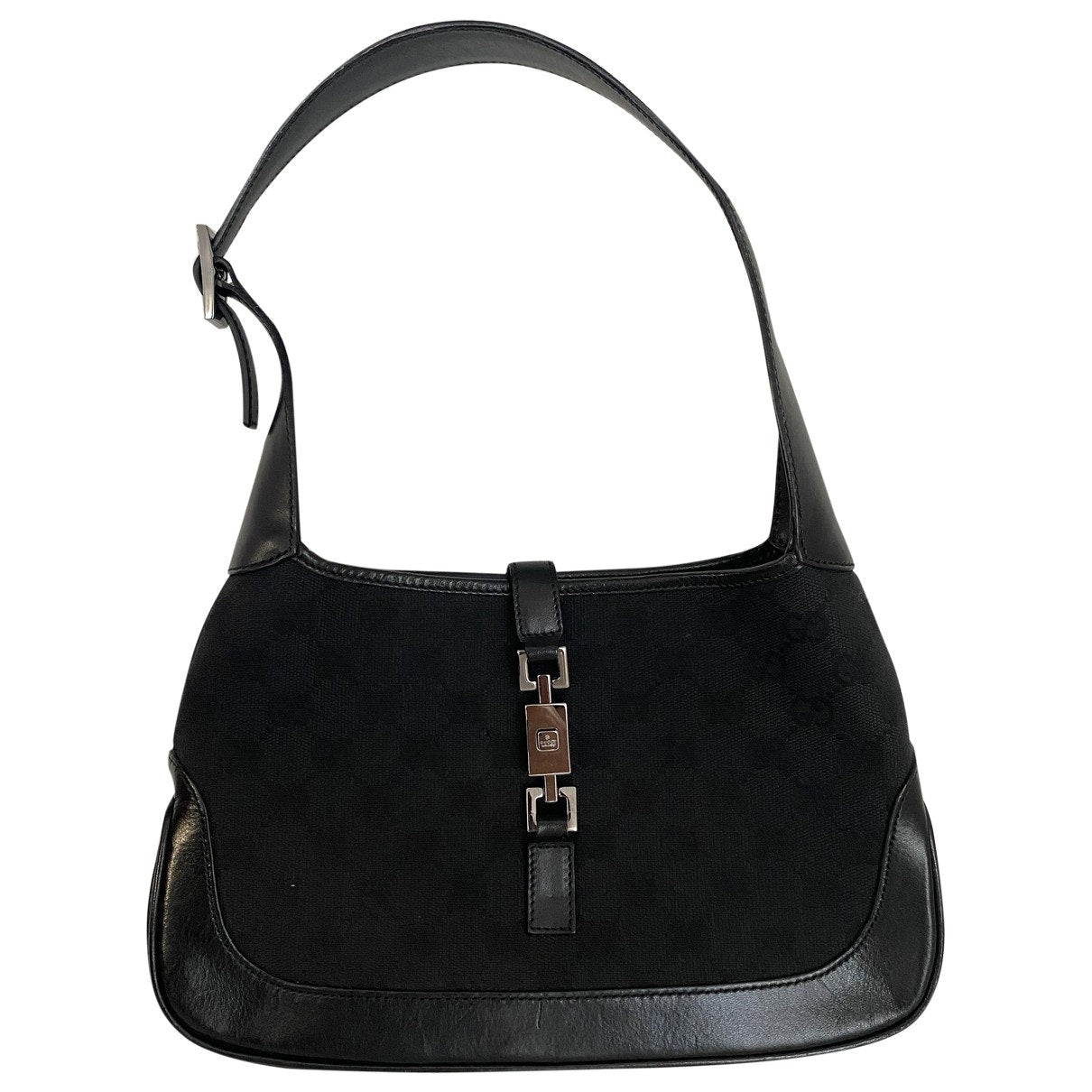 Gucci jackie    black cloth handbag
