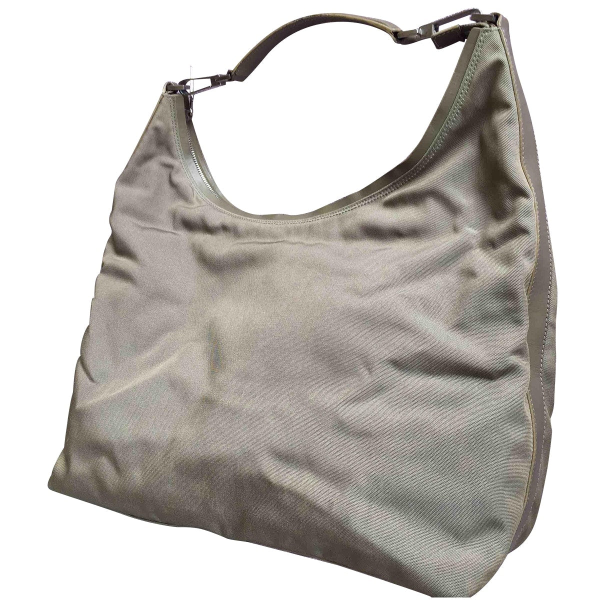 Gucci khaki cloth handbag