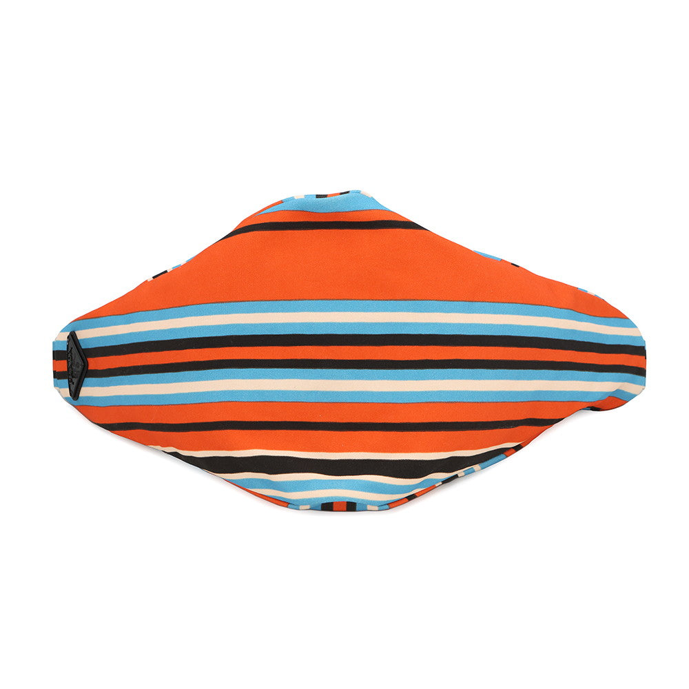 PRADA ?Triangle Shoulder Bag Orange/Blue2VY007 Canvas Size Large