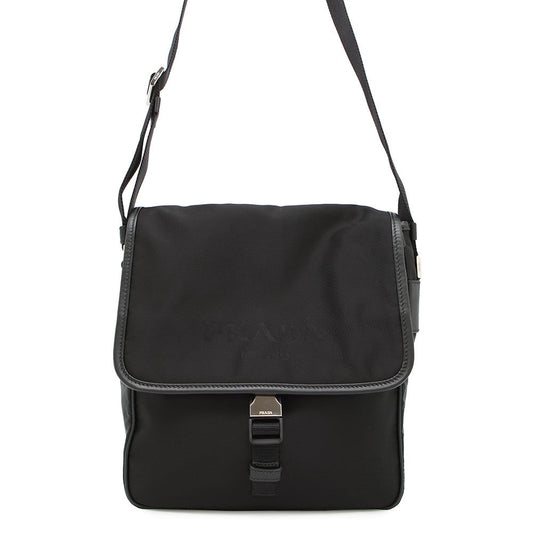 PRADA ?Logo messenger bag Black2VD700 Nylon
