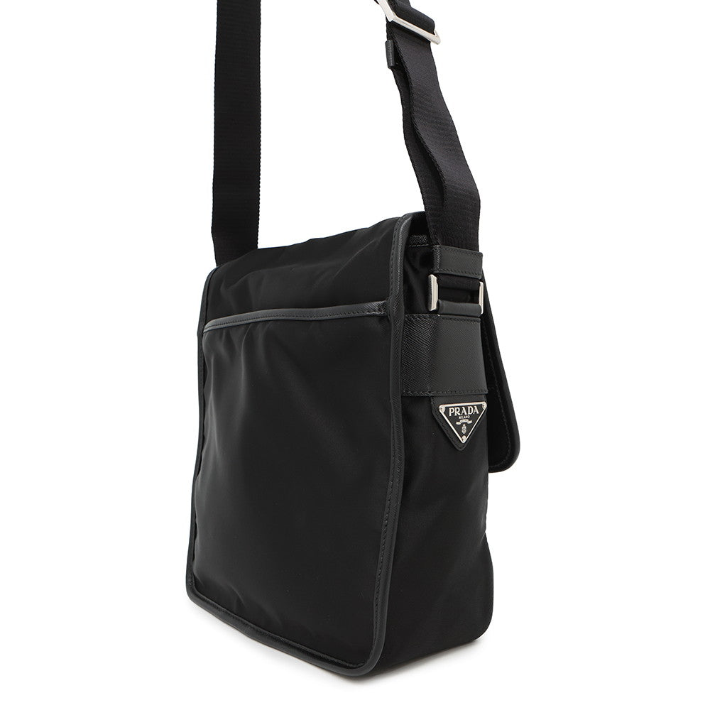 PRADA ?Logo messenger bag Black2VD700 Nylon