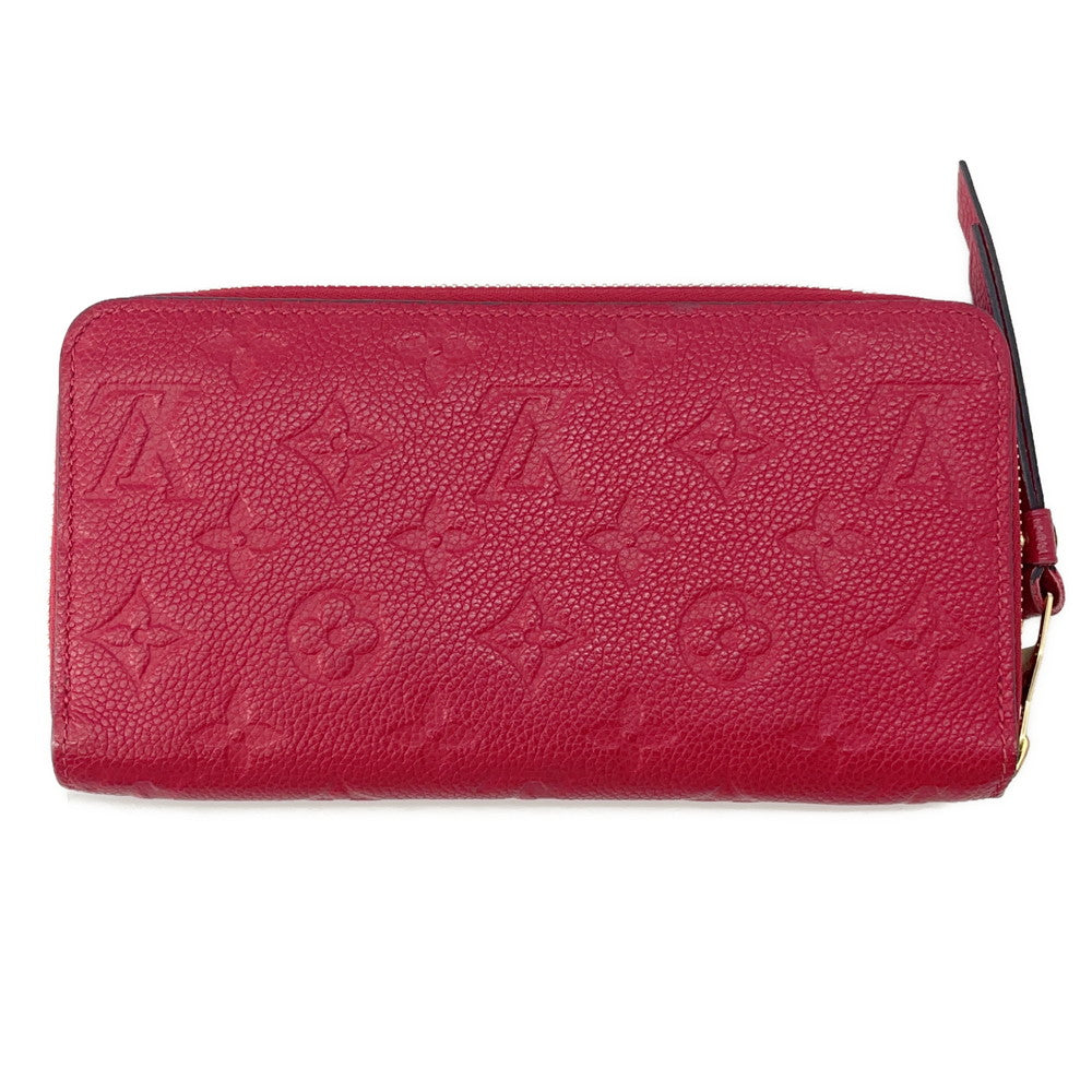 LOUIS VUITTON Zippy Wallet CeriseM60737 Monogram Empreinte Leather