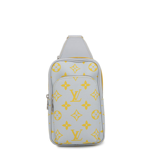 LOUIS VUITTON Avenue Sling Bag Gray/YellowM15078 Monogram?Glow