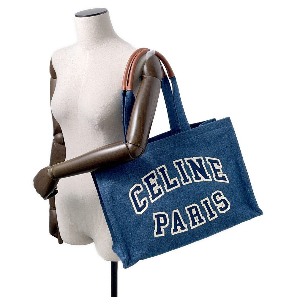 CELINE Cabas Blue196762 Denim Size Large