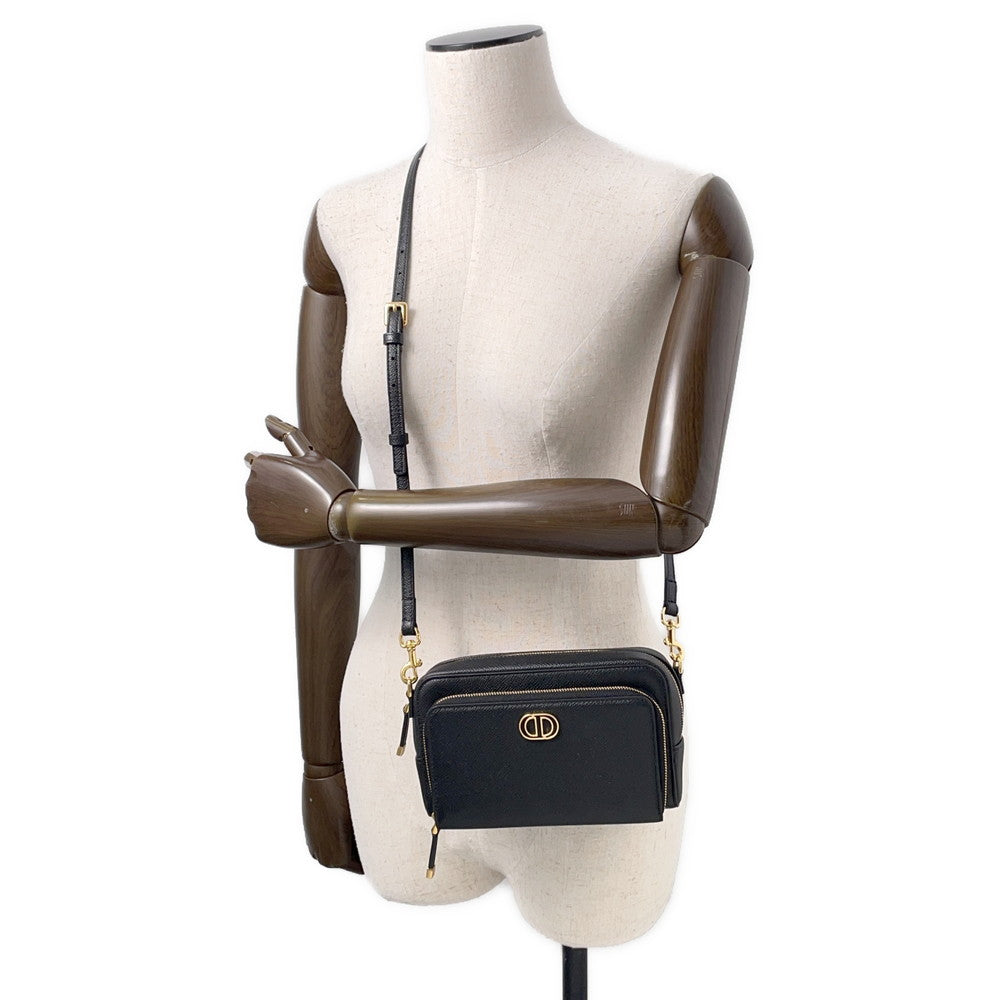 Dior ?Caro double pouch BlackS7431UBAE Leather
