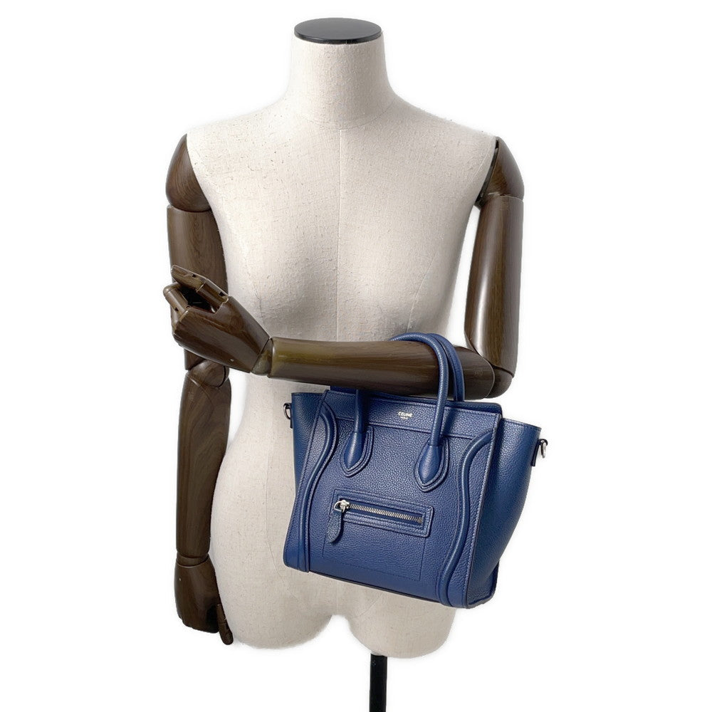 CELINE Luggage shopper Blue189243 Leather Size Nano