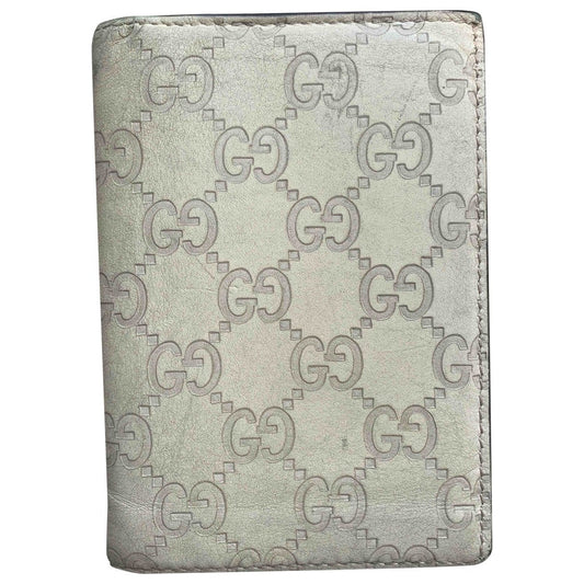 Gucci white leather case