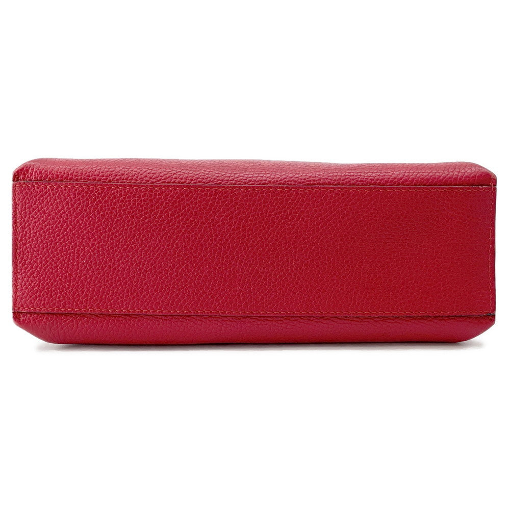 GUCCI Daily 2WAY Handbag Red370831 Bamboo Leather