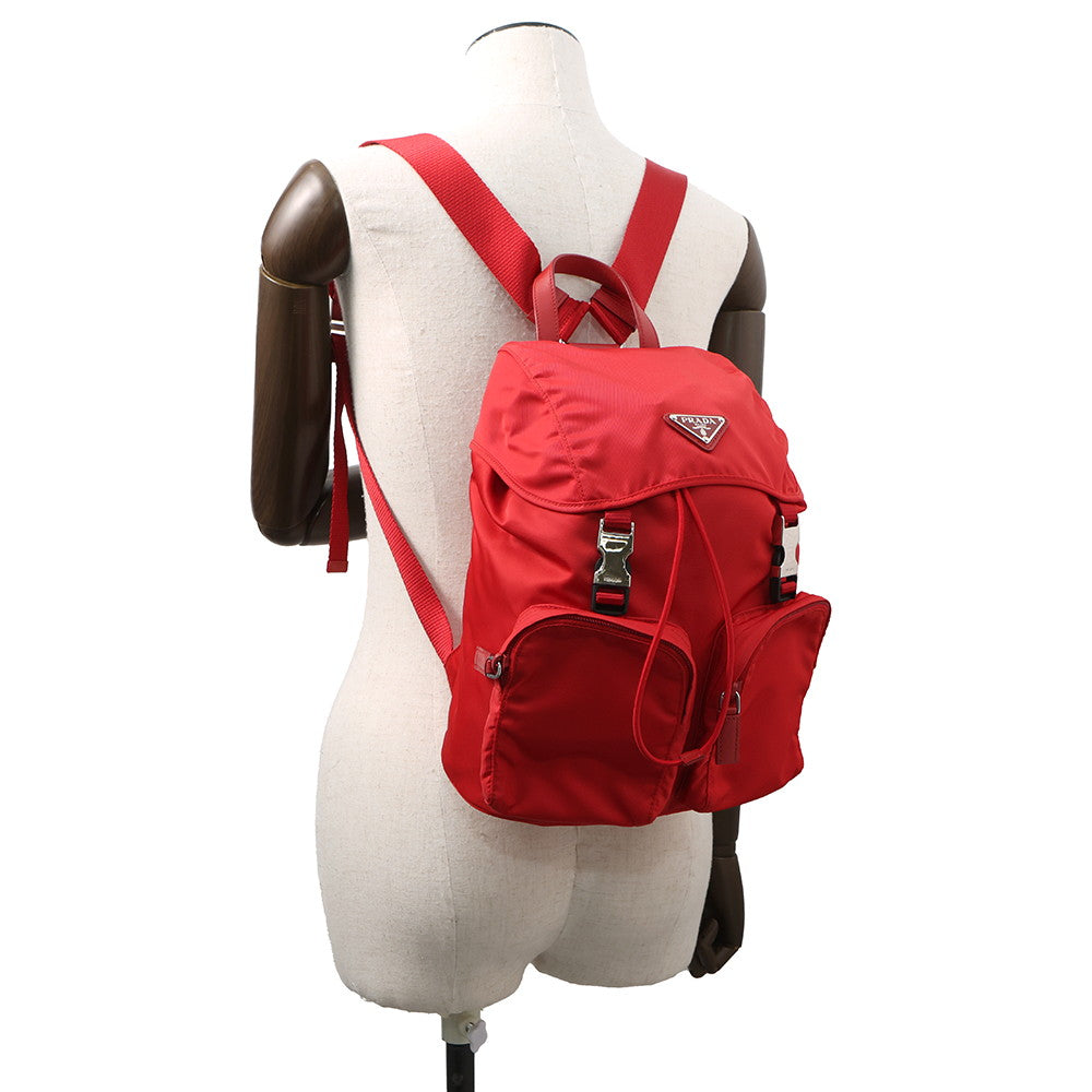 PRADA ?Backpack Red Nylon