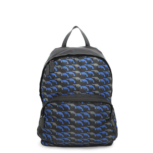 PRADA ?Pistol Backpack Black/BlueVZ0066 Nylon