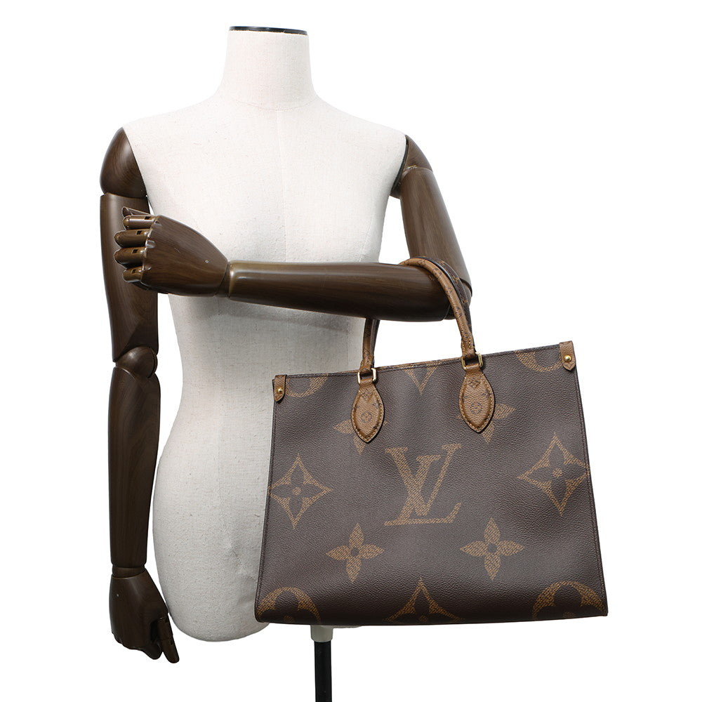 LOUIS VUITTON Onthego RedM45321 Monogram Monogram Reverse Canvas Monogram Giant Size MM