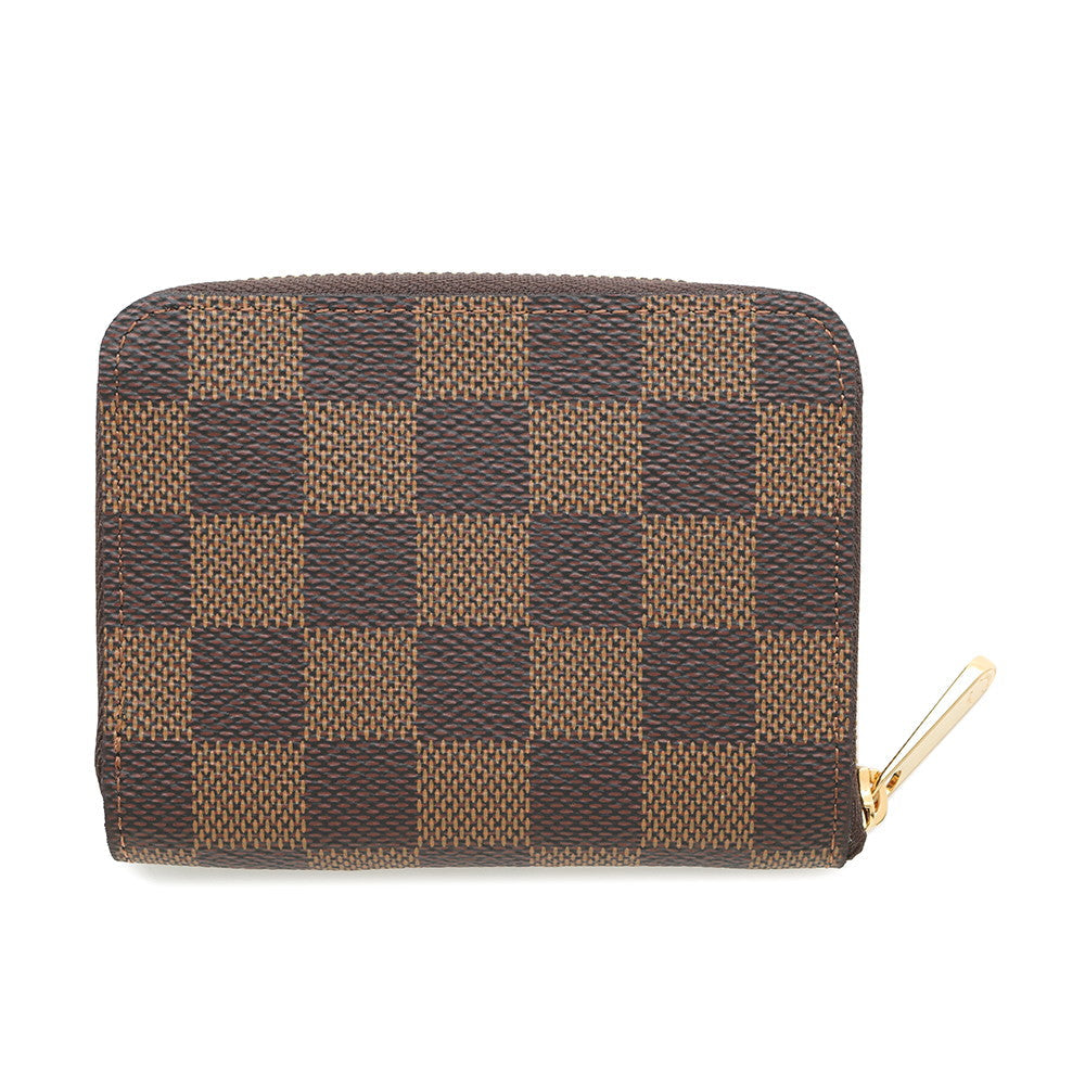 LOUIS VUITTON Zippy Coin Purse BrownN63070 Damier Ebene Canvas