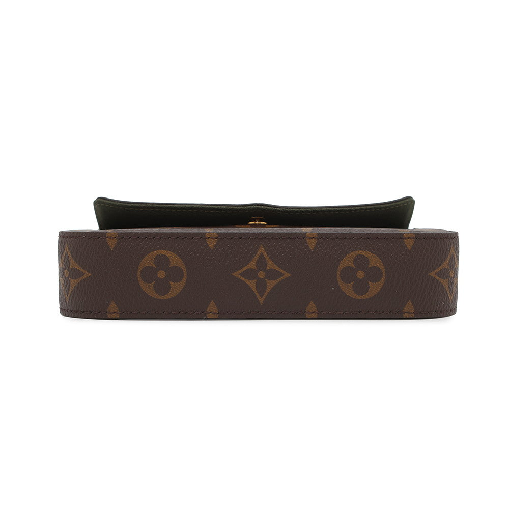 LOUIS VUITTON Multiie Pochette GreenM80091 Monogram