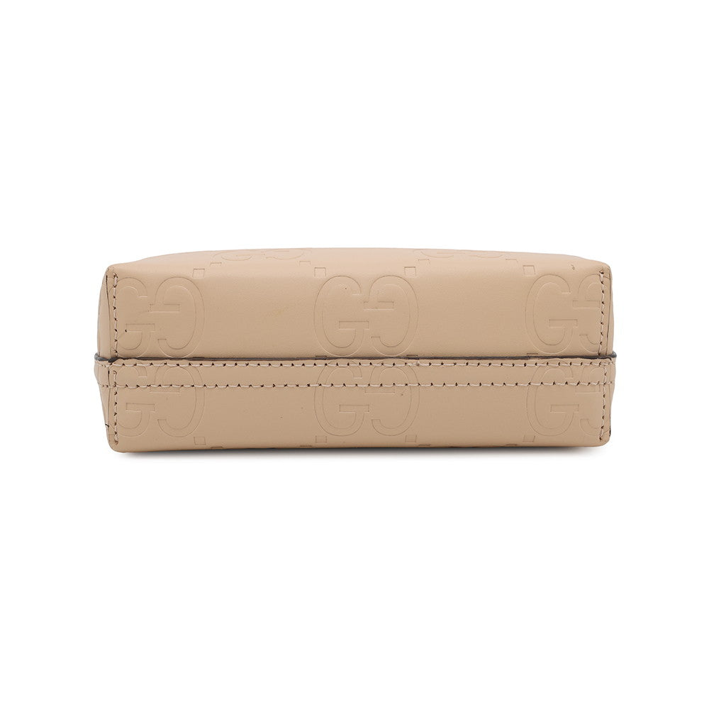 GUCCI 2WAY GG Super Mini Bag Beige790133 Leather