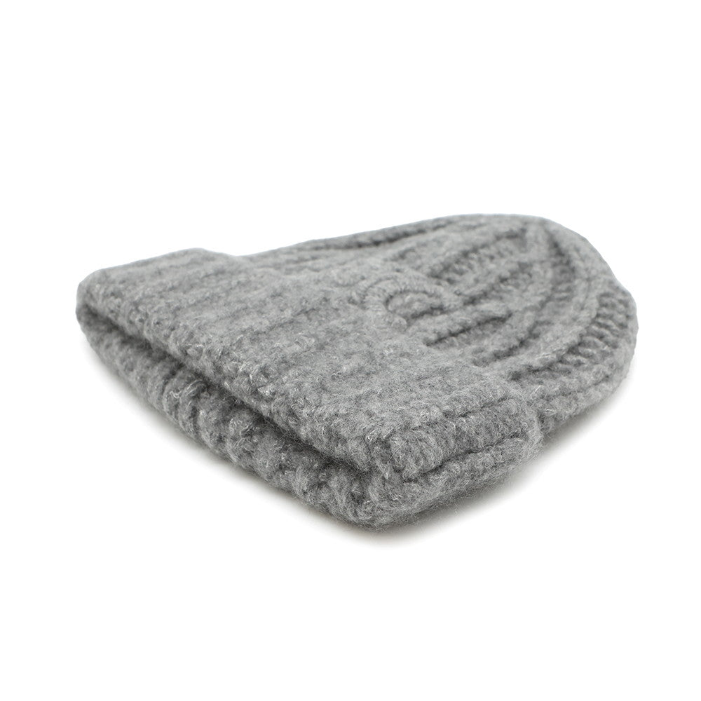 CELINE Triomphe Knit hat Size free Gray2ADOM912Z 09GR Cashmere37% Wool 37% Silk26%