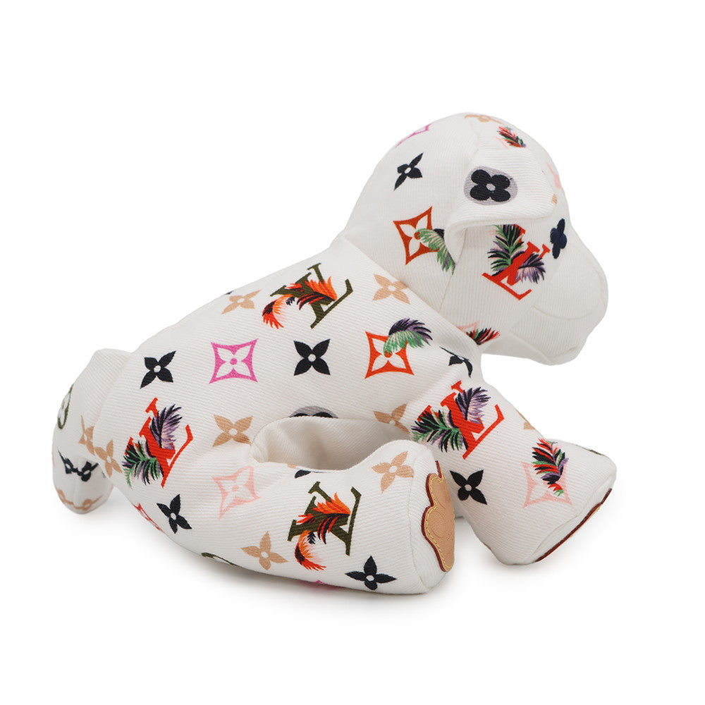 LOUIS VUITTON Doudou Tigre White/MulticolorGI0735 Cotton Vachetta Leather