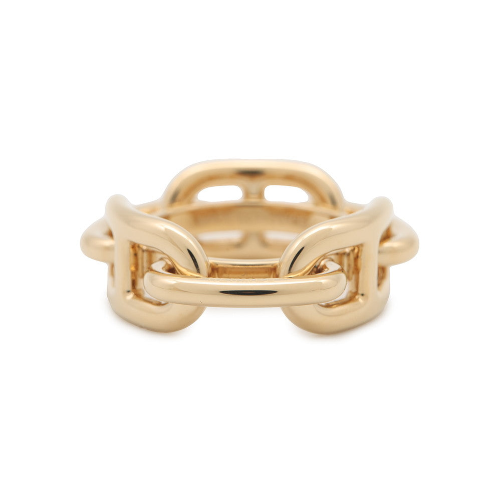 HERMES ScarfRing 90 Legato Chaine d'Ancre YellowH601109S 00 Metal