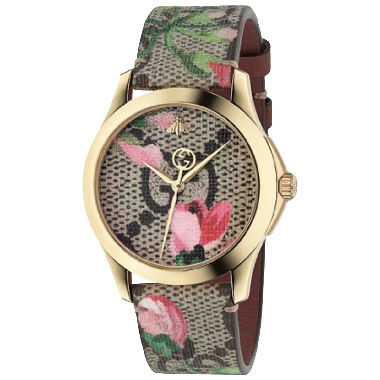 Gucci g-timeless multicolour gold plated watch