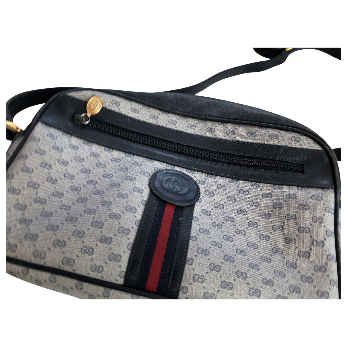 Gucci blue cloth handbag